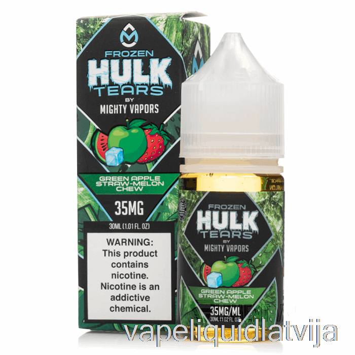 Saldētu Zaļo ābolu Salmu Košļājamā Melone - Hulk Asaru Sāļi - 30ml 35mg Vape šķidrums